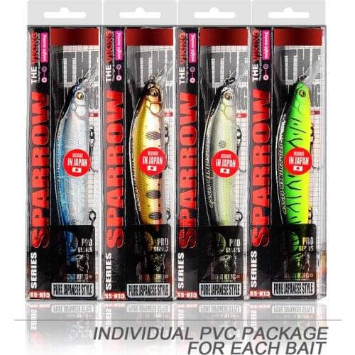 BEARKING Best price 4pcs each set assorted colors Fishing lure SP Wobblers Hard bait Crankbait Minnow Lure for pike