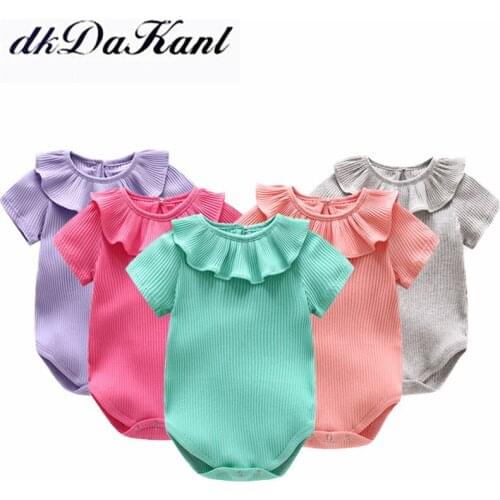 DkDaKanl Baby Romper Summer Short-sleeved Triangle Fart Clothing Newborn Romper Clothing GXY088