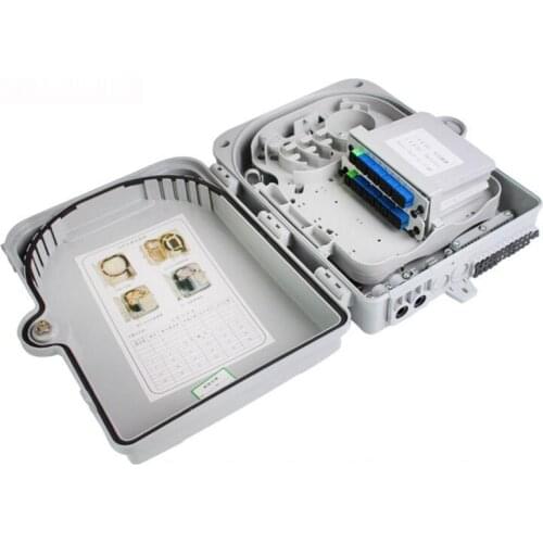 FTTH 16 Core Fiber Optic Splitter Termination Box 16 port optical fiber distribution box FTTX Fiber Optic Box Splitter Box