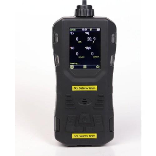 Carbon dioxide 5000ppm gas analyzer manufacture multi gas detector co lel o2 h2s curve display