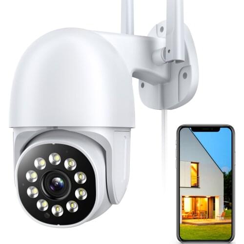 3MP HD Tuya Smart Home IP Camera 4x Zoom AI Human Auto-Tracking PTZ Camera IR/Color Night Vision Video Surveillance WiFi Camera
