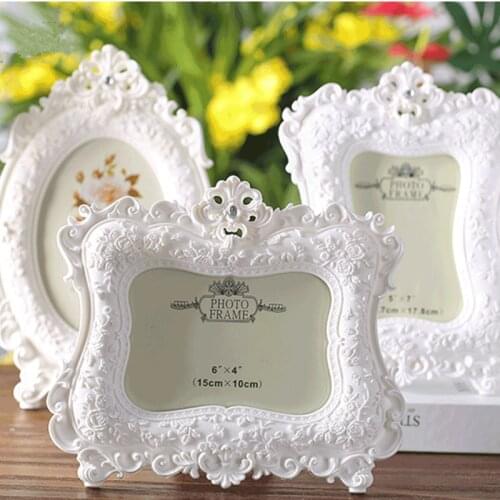 6/7 Inch Classic Photo Frame European Resin Wedding Party Home Desktop Decoration Picture Frames Birthday Gifts Poster Frame