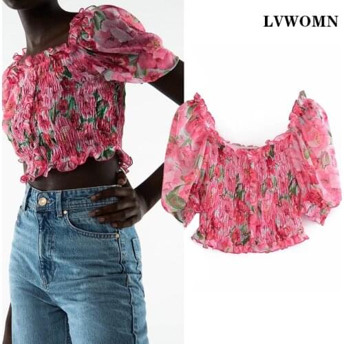 Блузки на резинке LVWOMN China At AliExpress