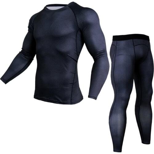 Mens Compression Shirts Bodybuilding Skin Tight Jerseys Clothing MMA Cycling Exercise Workout Fitness Sport Base Layer