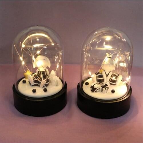 Girly Heart Night Light Ornament Creative Cute Girl Dormitory Children Bedroom Bedside Lamp Kids Birthday Gift Home Decor Craft