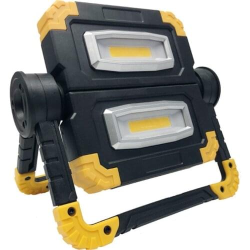 Professional COB 360 Degree Rotation Portable Construction Spotlight Outdoor Emergency Floodlight Folding Handheld Work Light