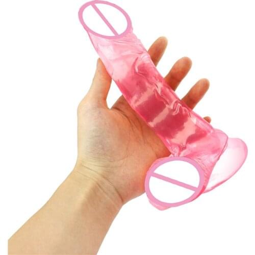 Realistic huge Dildo Soft Thick Large Penis Glans with Powerful Suction Cup Stiff xxl Cock Dildos for women Sex Adult Anal Toys