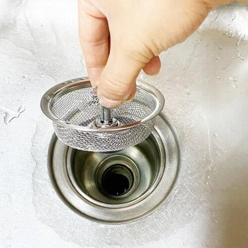 Bathroom Sink Strainer 304 Stainless Steel Water Stopper Sink Sink Water Filter Plug Kitchen Sink Accessories Kitchen Tools