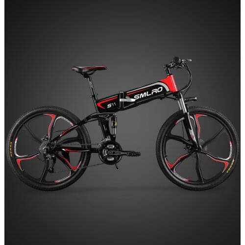 48V Folding Mountain Bike 26-Inch Mountain Bike Variable Speed Electric Bike