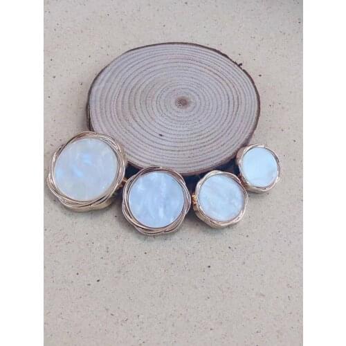 10pcs Gold Pearl Womens Buttons Decorations for Clothing Vintage Suit Coat Dress Button Metal Diy Sewing Accessories needlework