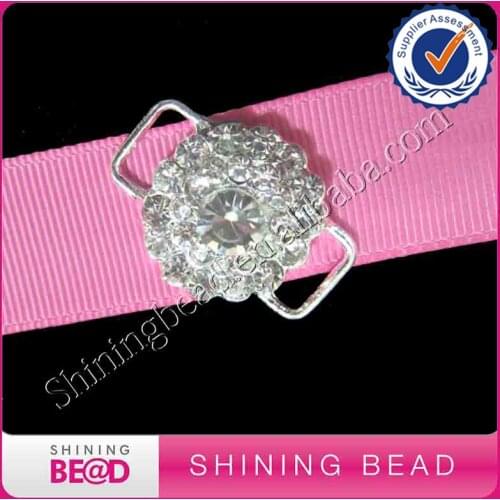 100pcs/lot 30mm Silver Jewelry Bikini Swimwear Connectors Charm Metal Chain Buttons Crystal Rhinestone Buckle For Swimwear