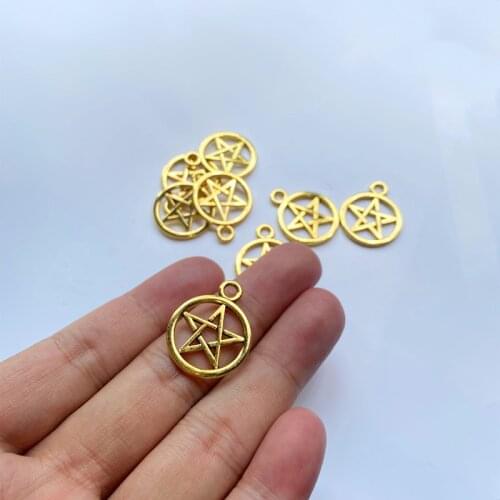 18pcs Pentagram Connector Charms Jewelry For Women DIY Necklace Bracelet Key Chain Aesthetic Accessories Jewelry Making Supplies