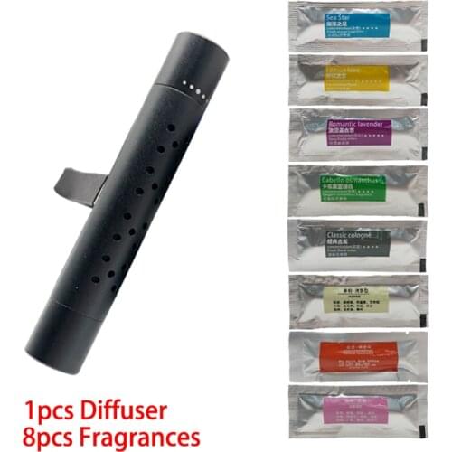 8 Kinds Car Air Freshener Smell Styling Air Condition Vent Diffuser Perfume Fragrance Flavoring for Auto Interior Accessories