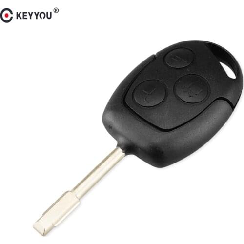 KEYYOU 3 Buttons Key Shell For Ford Focus Mondeo Festiva Fusion Suit Fiesta KA New Fob Remote Control Car Key Case Cover