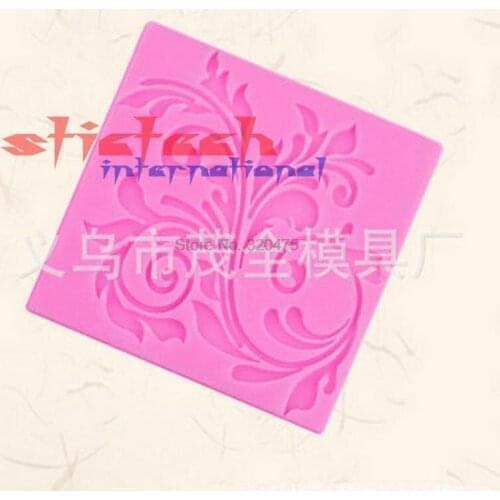 By dhl or ems 200 pcs Flower Leaf Lace Silicone Impressing Mold Mat Fondant Cake Sugar Mould Cooking Tools
