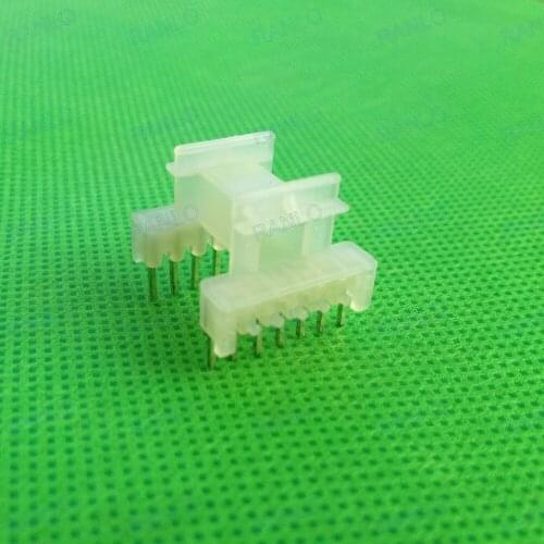 10pcs EF16 (P-1621-1) HF transformer bobbin PA66 14Pin (7+7), thro-hole vertical + Soft magnetic ferrite core PC40