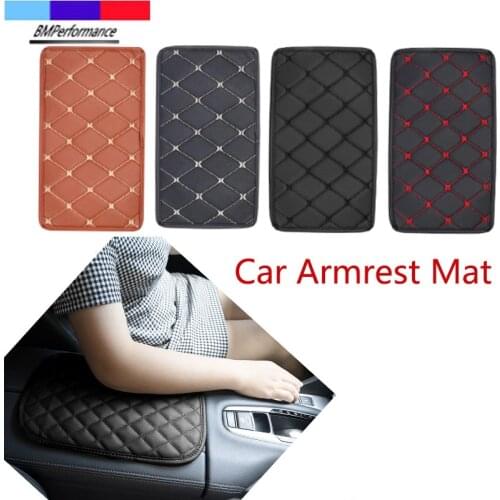 PU Leather Car Armrest Mat Box Cover Protector Pad For Bmw X5 E70 X6 E71 E72 G20 G30 G31 G38 G15 G32 G11 G12 G01 G02 G05 G06