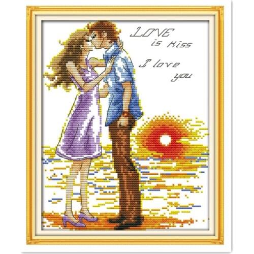 Joy Sunday Puntada Cruzada Contada 11CT Impreso DMC 14CT punto de Cruz Set DIY Kits de punto de Cruz Bordado costura