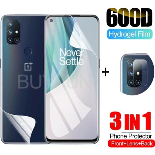 Camera Glass 3-in-1 For Oneplus Nord N10 5G Hydrogel Film Screen Protector Film For oneplus 8 pro 8T nord n10 screen Lens film