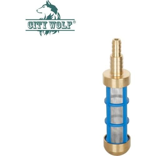 Car wash brass inlet water filter stianless steel mesh water pump filter high pressure washer accessory car cleaning tool