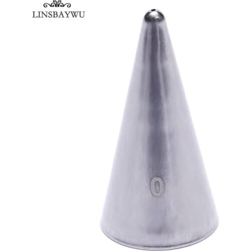 LINSBAYWU #0 0.75mm Writing Stainless Steel Icing Nozzle Pastry Tool Cake Cream Decoration