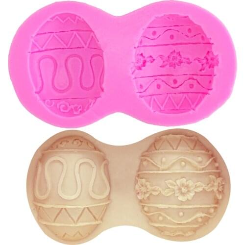 M0287 3D Silicone Mold Easter Egg Cake Decoration Tools Baking Tray Holiday Dessert Mousse Baking Cake Chocolate
