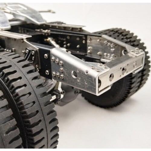 Rc Truck Metal Tail Beam For 1/14 Rc Tamiya Tractor Truck Scania MAN Benz VOLVO-FH16 Frame Part