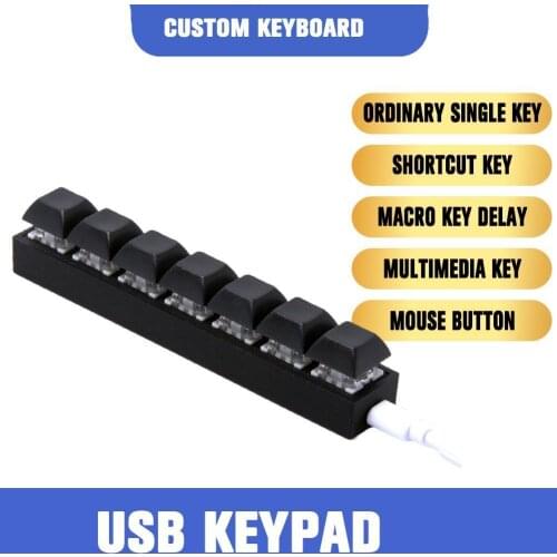 7keys OSU Mini Keyboard Macro keypad RGB DIY Customize Shortcut Keyboard Gaming Keyboard Programmable Mechanical Keyboard