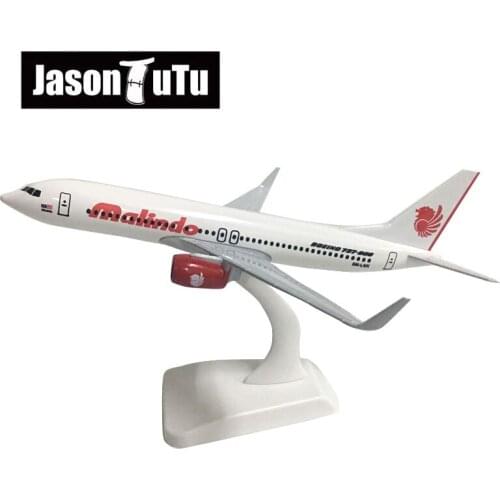 JASON TUTU 20cm MALINDO Boeing 737 Airplane Model Plane Model Aircraft Diecast Metal 1/300 Scale Planes Factory Wholesale