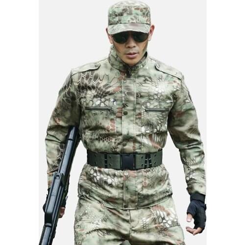 2021 Mens Camouflage Suit Long Sleeves Jacket and Cargo Pants Women Green Army Military Tactical Clothing Cosplay Hunting Suit