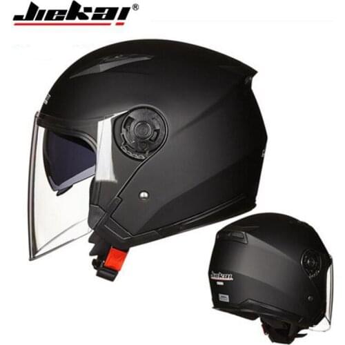 2019 Spring New Knight Protection JIEKAI Half Face Motorcycle Helmet Double lens Motorbike Helmets made of ABS PC lens visor