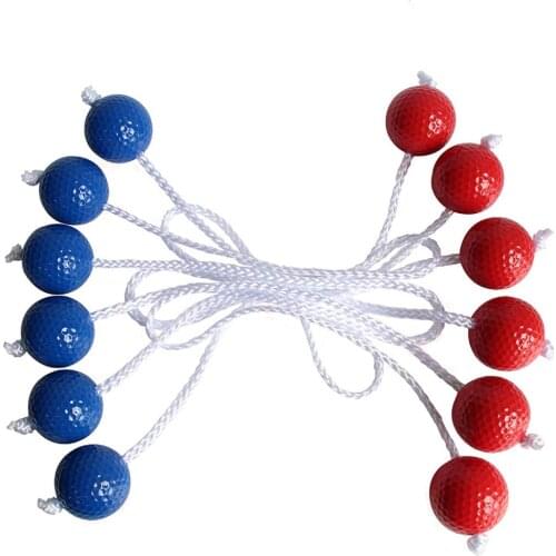 New 6pcs Golf Balls Outdoor Sports Golf Ladder Ball Practice Stringing Hole Ball Practice Training Aids