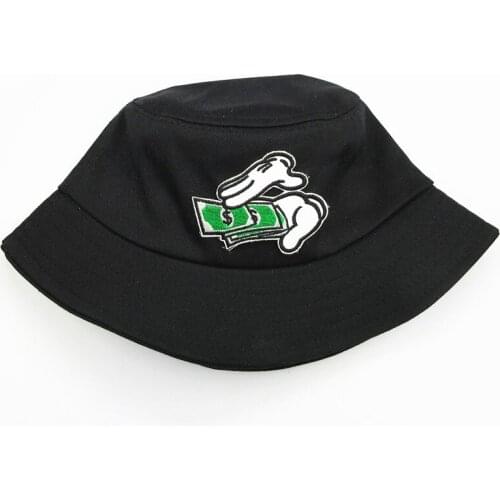 2021 Hand Embroidery Cotton Bucket Hat Fisherman Hat Outdoor Travel Hat Sun Cap Hats for Men and Women 69