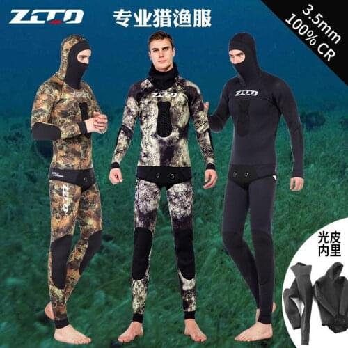 Unisex Full Body Diving Suit Men Women Scuba Diving 3.5MM Wetsuit Swimming Surfing UV Protection Snorkeling Spearfishing Wetsuit