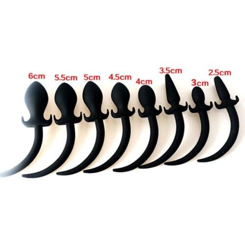 Silicone Anal Sex Toys Butt Plug Anus Dilator Dog Tail Erotic Slave For Women Men Ass Expander Masturbation Cosplay Adult Games