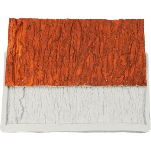 Fondant Impression Mat Tree Bark Texture Silicone DIY Cake Decorating Tool Cupcake Wedding Chocolate Gumpaste Mold for Baking