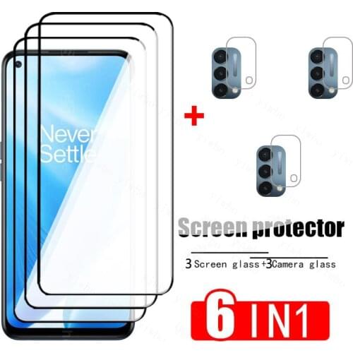 Full Cover Glass For Oneplus Nord N200 5G Tempered Glass Screen Protector On One plus Nord N200 5G Phone CAMERA Lens Glass Film