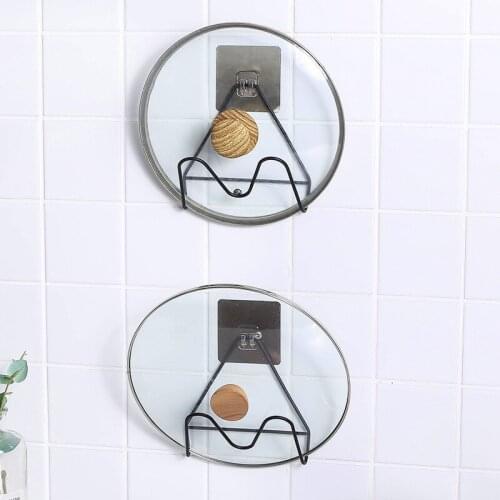 Pot Lid Storage Rack Kitchen Rack Sticky Board Rack Wrought Iron Multifunctional Pot Lid Storage Rack