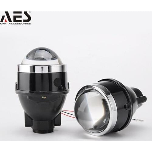AES 2PCS 3.0inch Super Bright HID Fog Light for Cars With H11 D2H Xenon Bulb Blue Lens Toyota Honda Corolla Fog Headlight