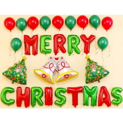 Christmas Foil Balloons Merry Christmas Helium Balloon Grand Event Set XMas Party Decoration Supplier Snow Man Santa Claus Balls