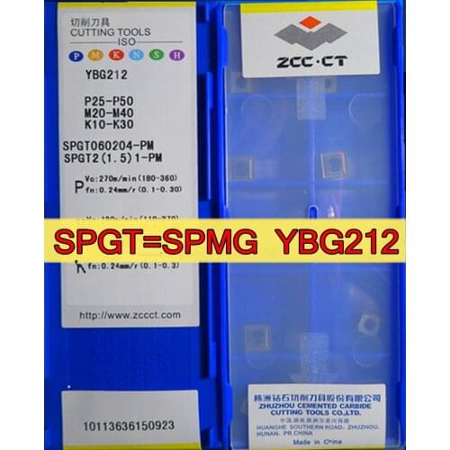 YBG212 original Zcc.ct insert SPGT050204-PM SPGT060204-PM SPGT07T308-PM SPGT090408 SPGT110408-PM SPGT150412-PM YBG212