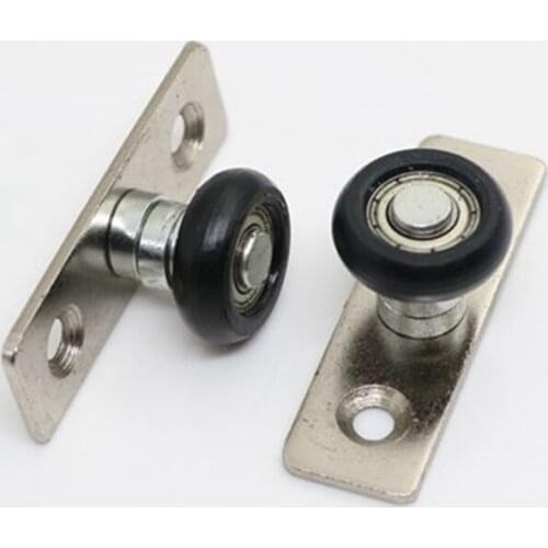 1pc Hanging wheel positioning pulley folding door accessories bottom guide wheel ultra-smooth silencing nylon pulley fixed wheel