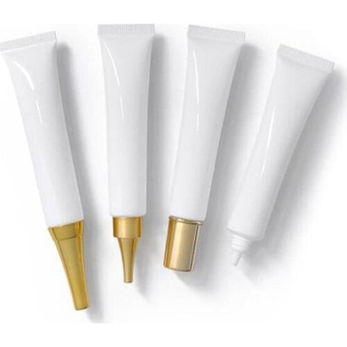 10ml 15ml 20ml white soft tube mild face cleansing butter lotion emulsion serum essence eye cream cosmetic hose plastic packing