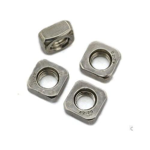 100pcs/lot High Quality DIN557 Stainless Steel 304 A2-70 m3 Square Nut