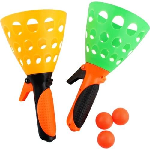 2 Pieces of Colorful Catching Cups Catching Ball Ball Games with 3 Balls Outdoor
