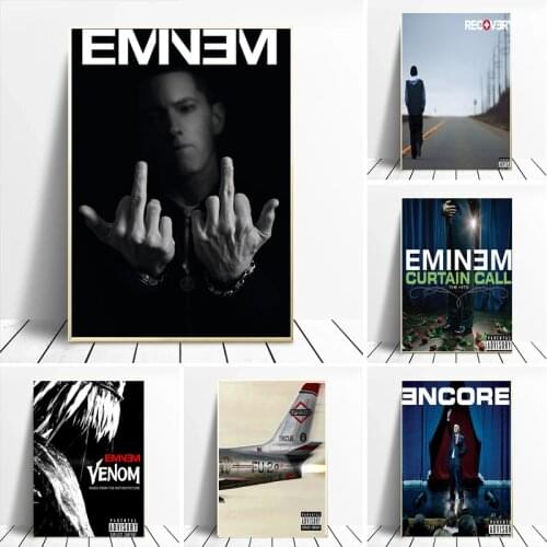 Hip Hop Music Album Star Eminem Revival Kamikaze Rap Poster Prints Canvas Painting Wall Art Pictures Living Room Home Decor