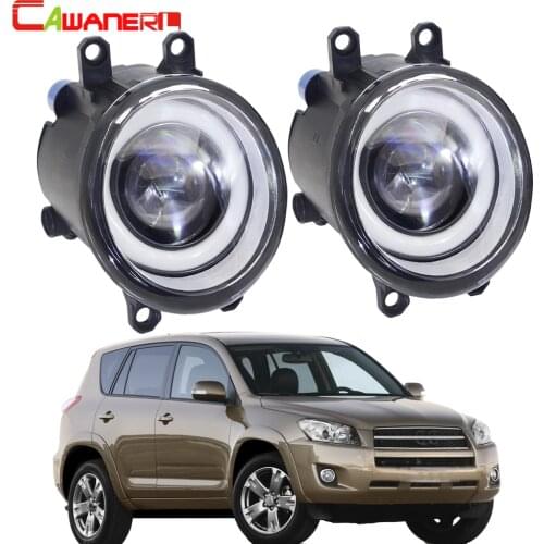 Cawanerl For Toyota RAV4 2006-2012 2016-2018 Car LED Fog Light Angel Eye Daytime Running Light DRL White 30W 3000LM White 12V