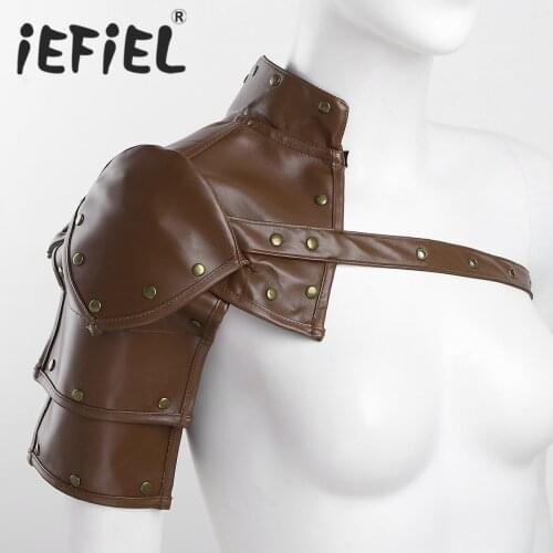 Men Leather Harness Bondage Night Clubwear Gay Shoulder Body Chest Muscle Harness Belt Straps Metal Rivets Arnes Hombre Costumes