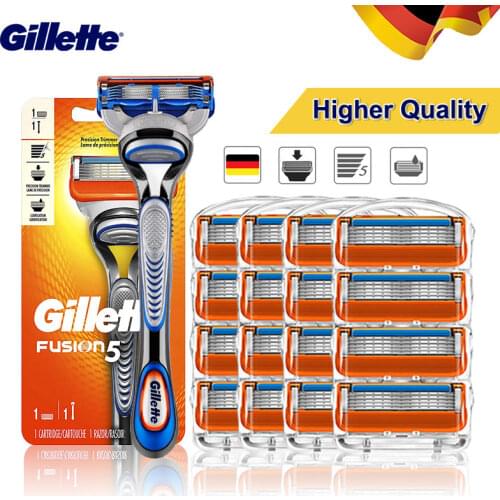 Gillette Fusion 5 for Mens Shaver Manual Straight Razor Cassettes and Replacement Razor Shaver Set Machine for Shaving Beard