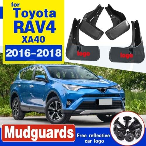 For Toyota RAV4 2016 2017 2018 Set Front Rear Mud Flap Mudflaps Mudguards Mud Guards Flaps Splash Fender Molding Car Accessories